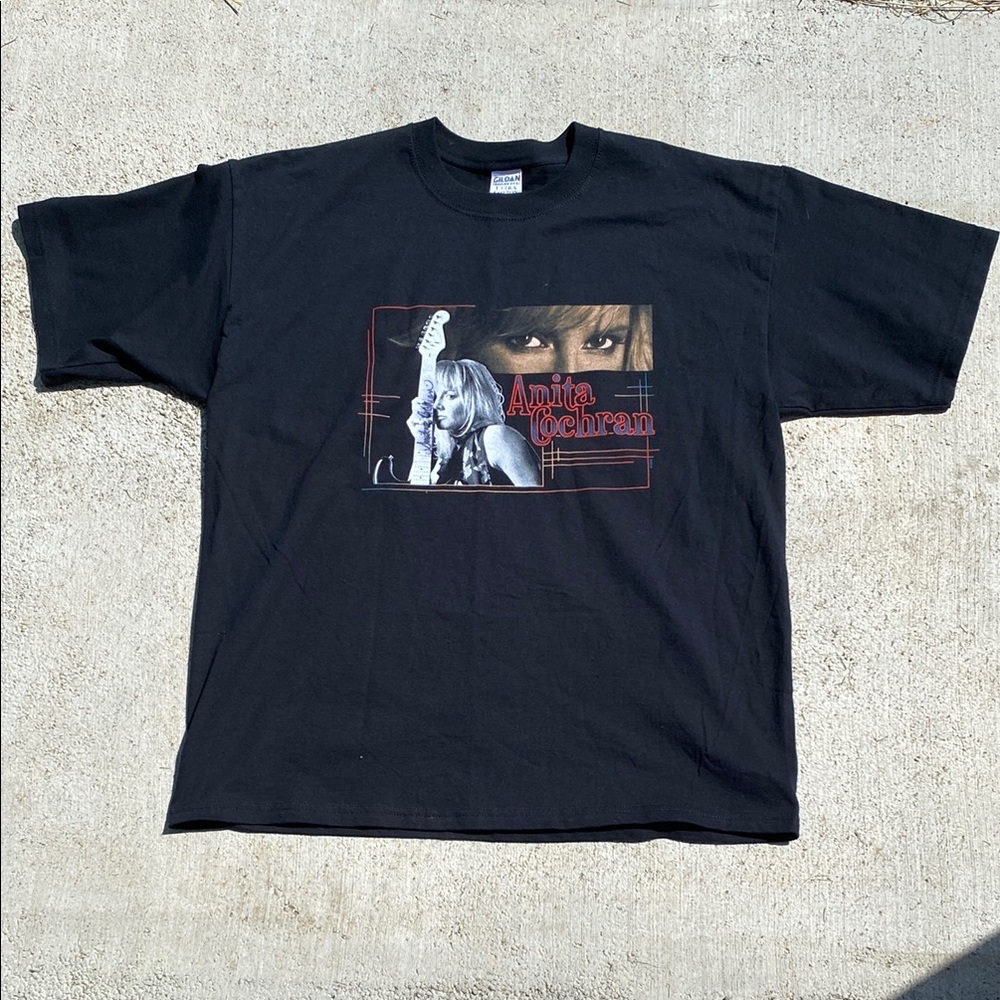 Vintage 05 Anita Cochran Gildan Ultra Cotton Black T-Shirt